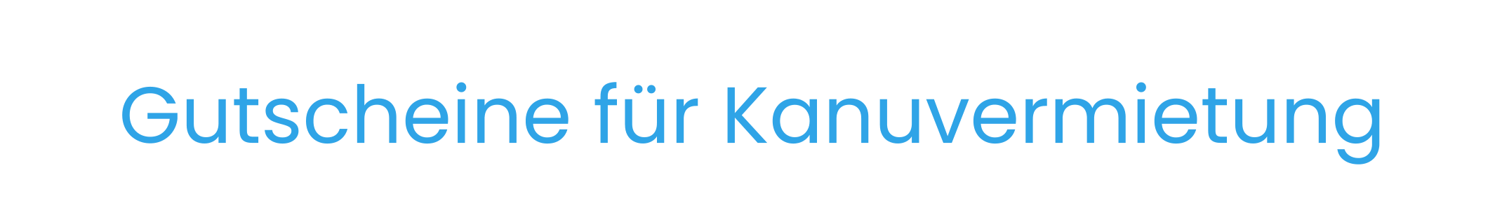 Gutscheine für Kanuvermietung