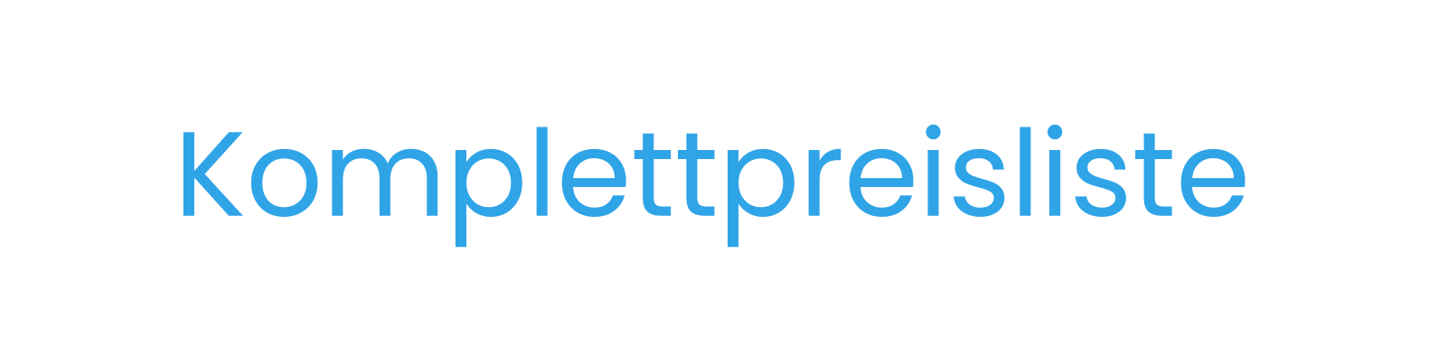 Komplettpreisliste